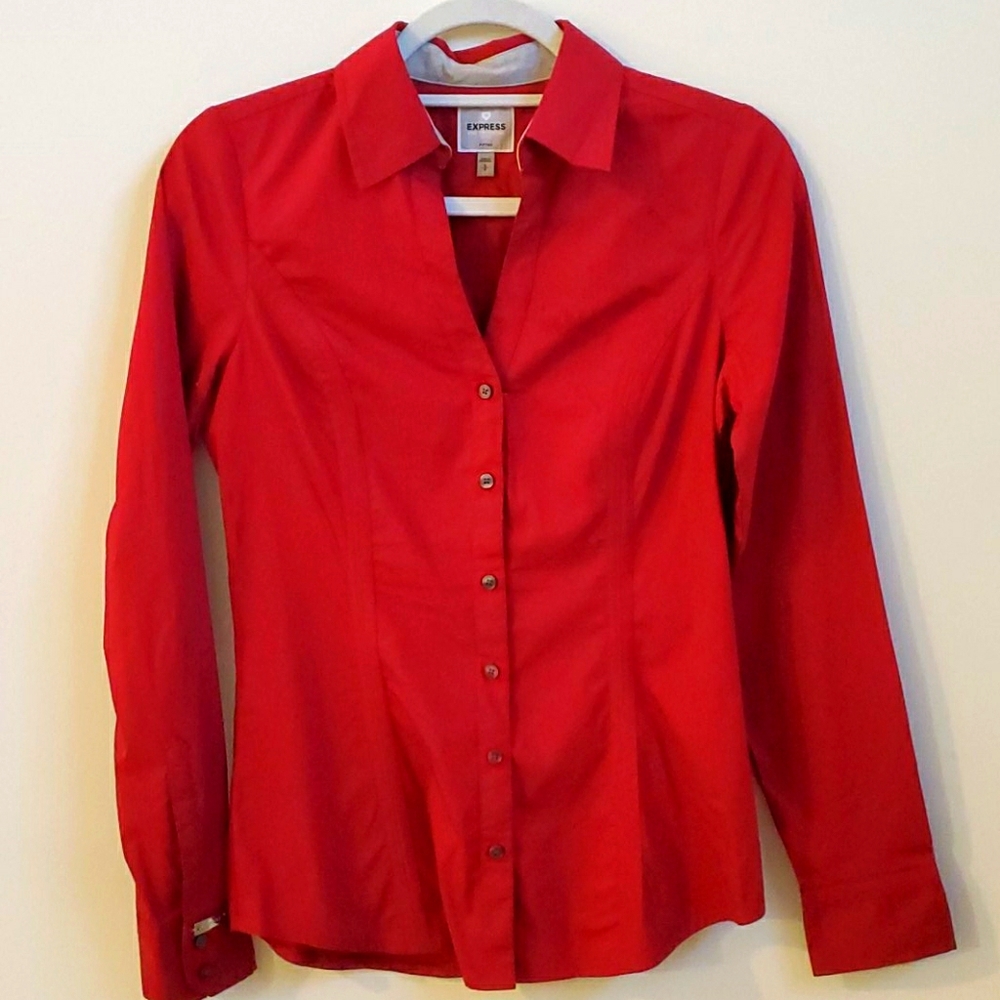 Women's button down dress shirt- fitted